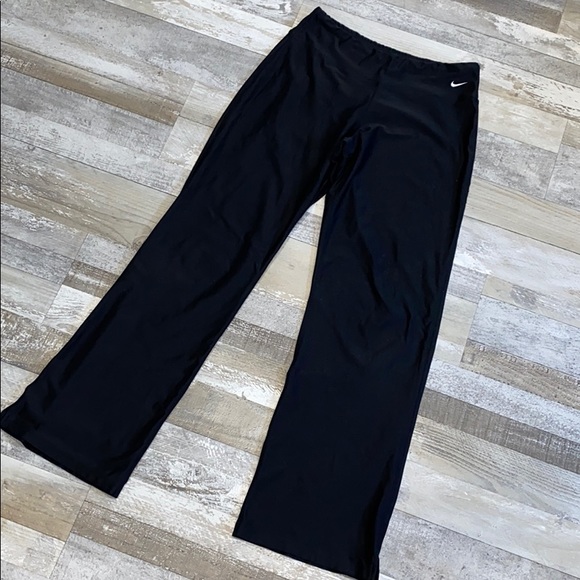 Nike Pants - Nike Dri Fit Wide Leg Yoga Running Pants Black